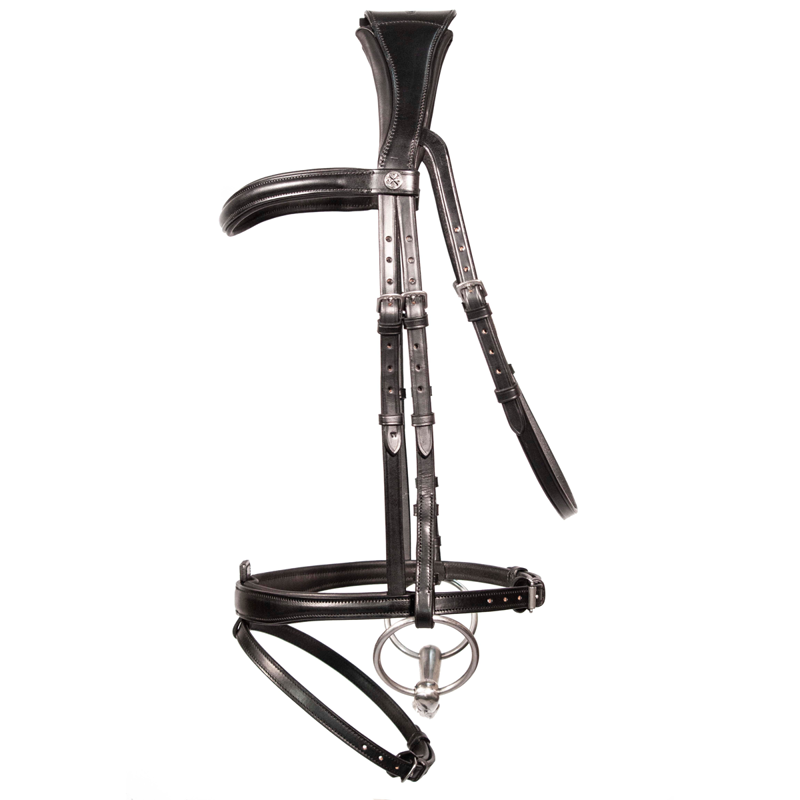Henry James Flash Bridle - Black-1